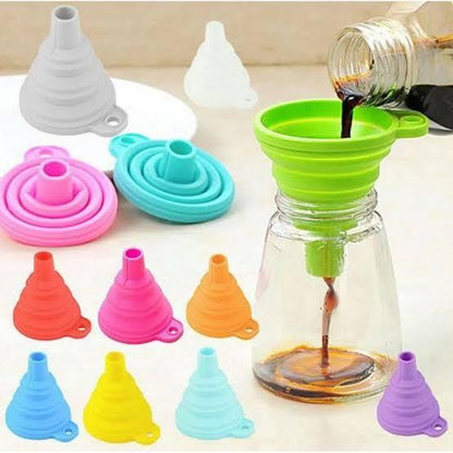 Collapsible Silicone Foldable Funnel